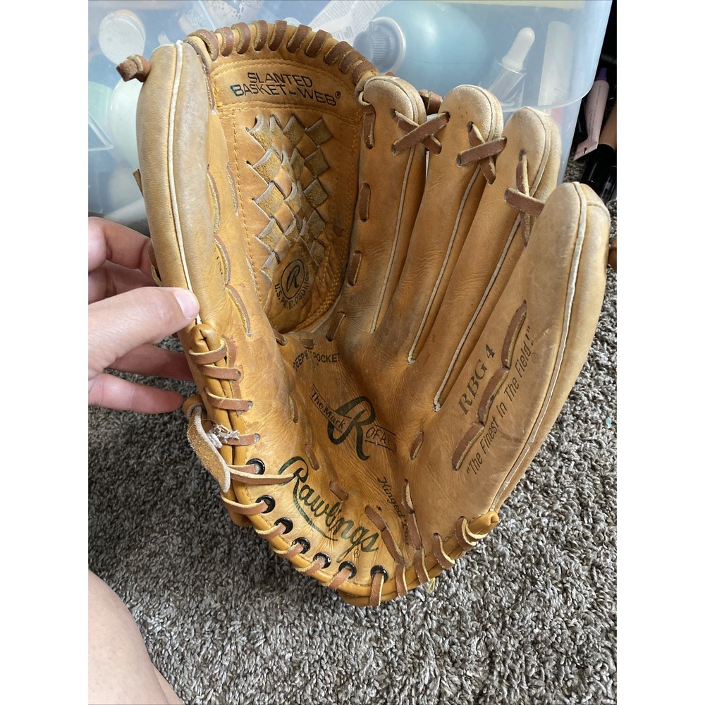 Rawlings Fastback RBG 4  Leather 13" Baseball Glove Left handed Slanted
